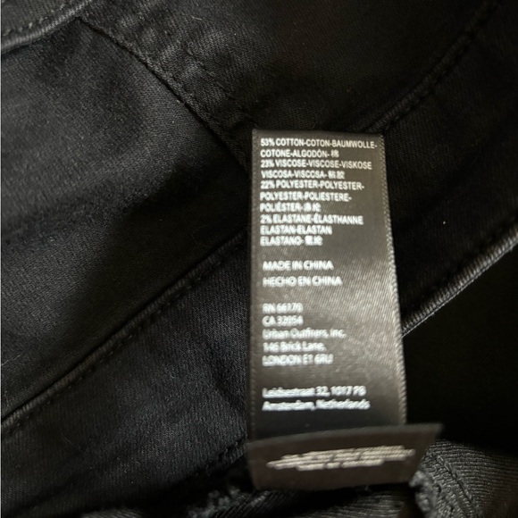 NWOT FREE PEOPLE Youthquake Flare Stretch Cropped Jeans black - Picture 4 of 9